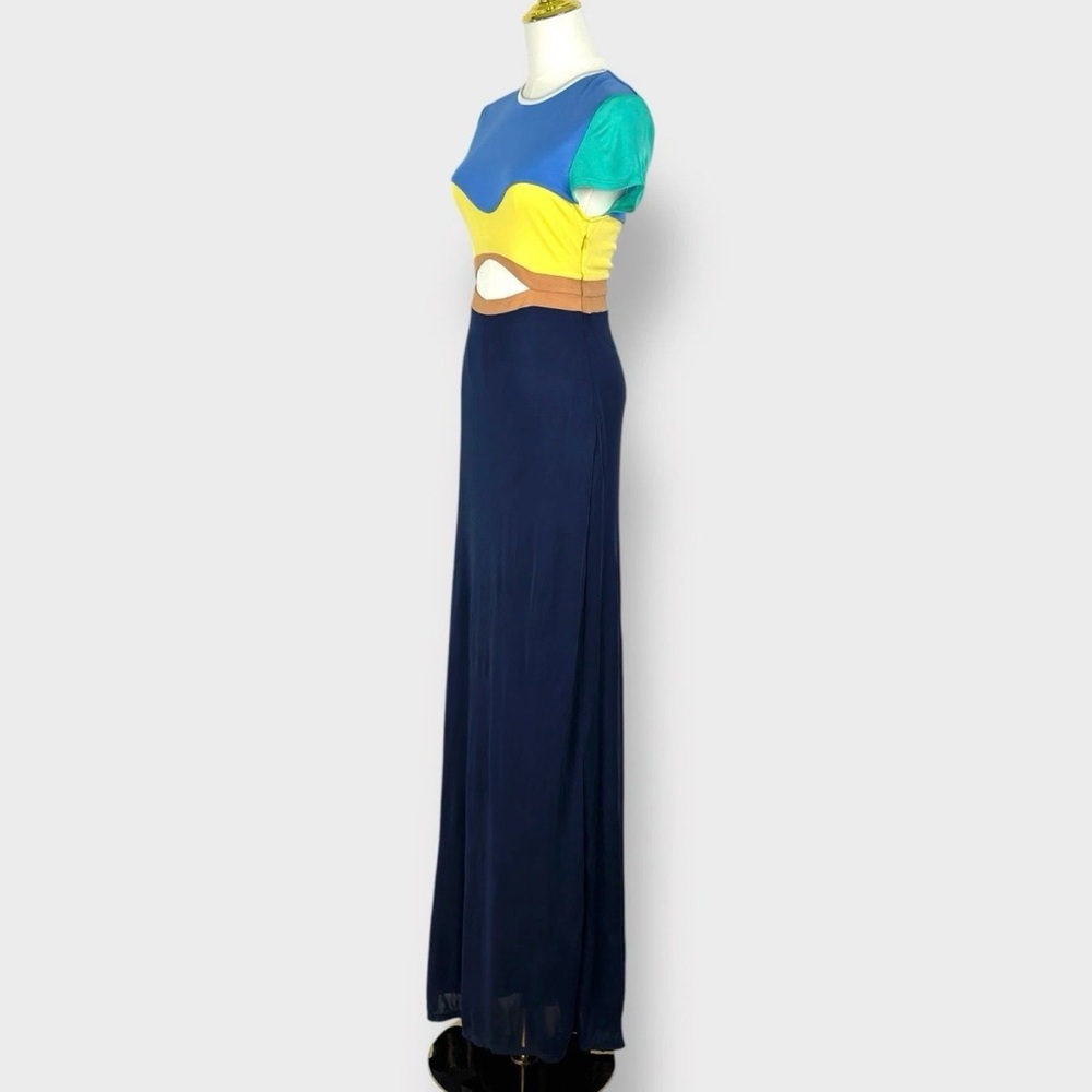 STAUD Piera Colorblock Cutout Dress - Picture 4 of 9